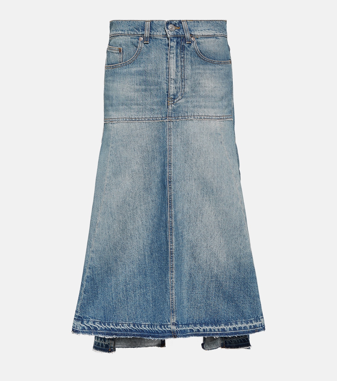 Jupe midi en jean | Victoria Beckham