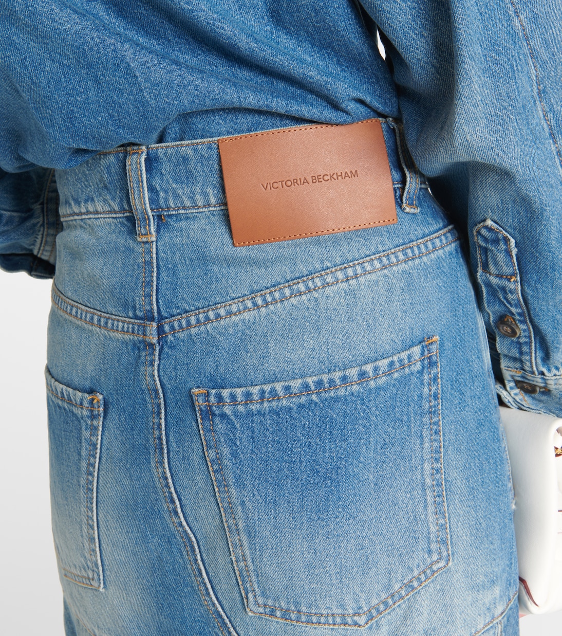 Jupe midi en jean | Victoria Beckham