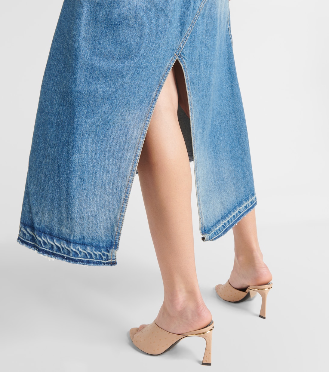 Jupe midi en jean | Victoria Beckham