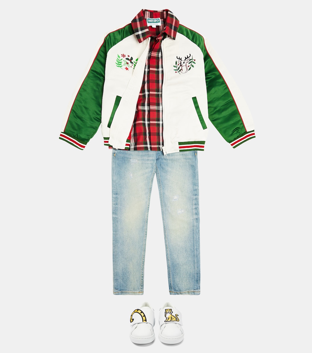 Embroidered varsity jacket | Kenzo Kids