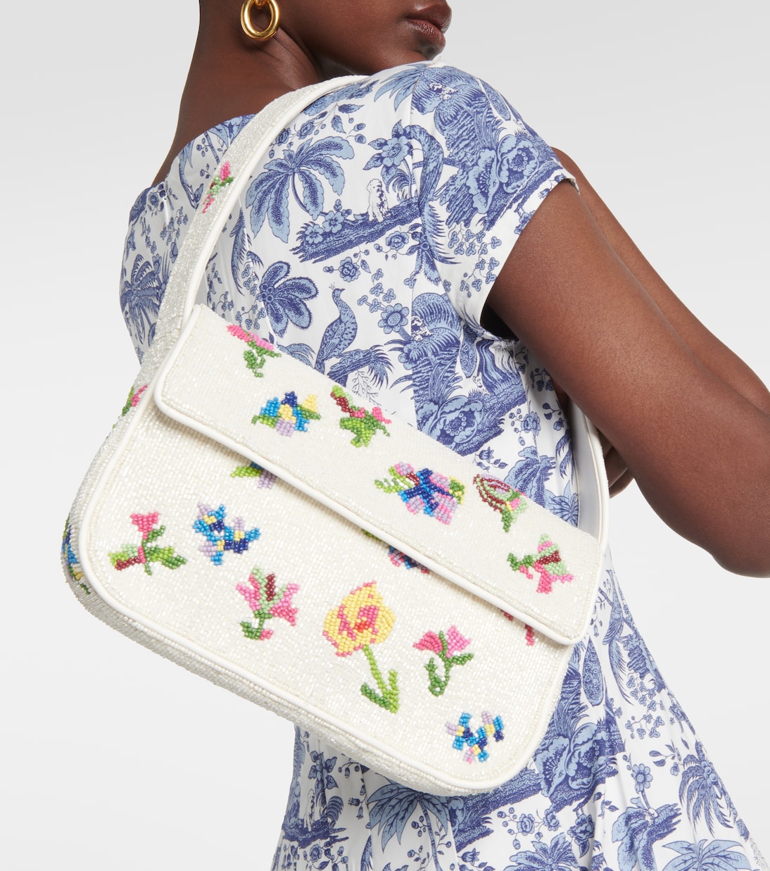 Borsa a spalla Tommy con perline | Staud