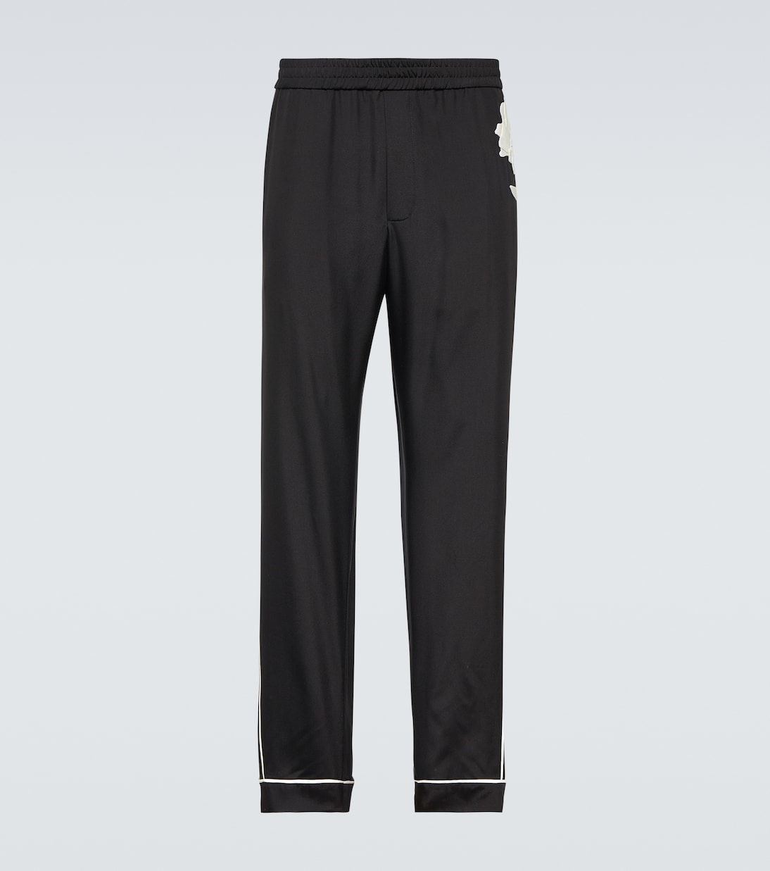 Pantaloni in seta con ricamo | Valentino