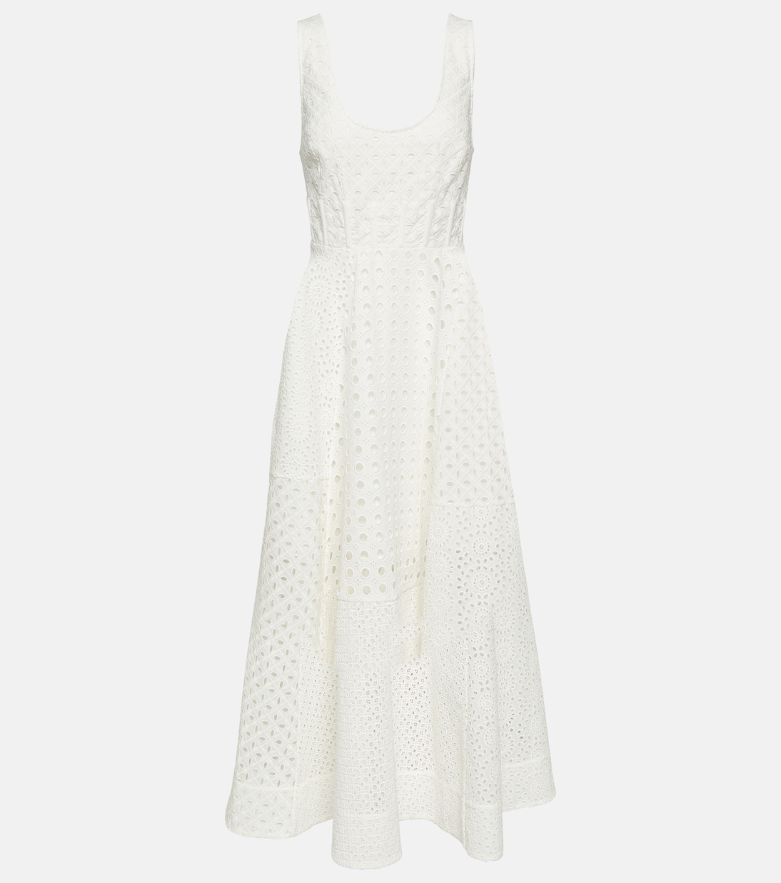 Abito midi Anglaise in cotone | Zimmermann