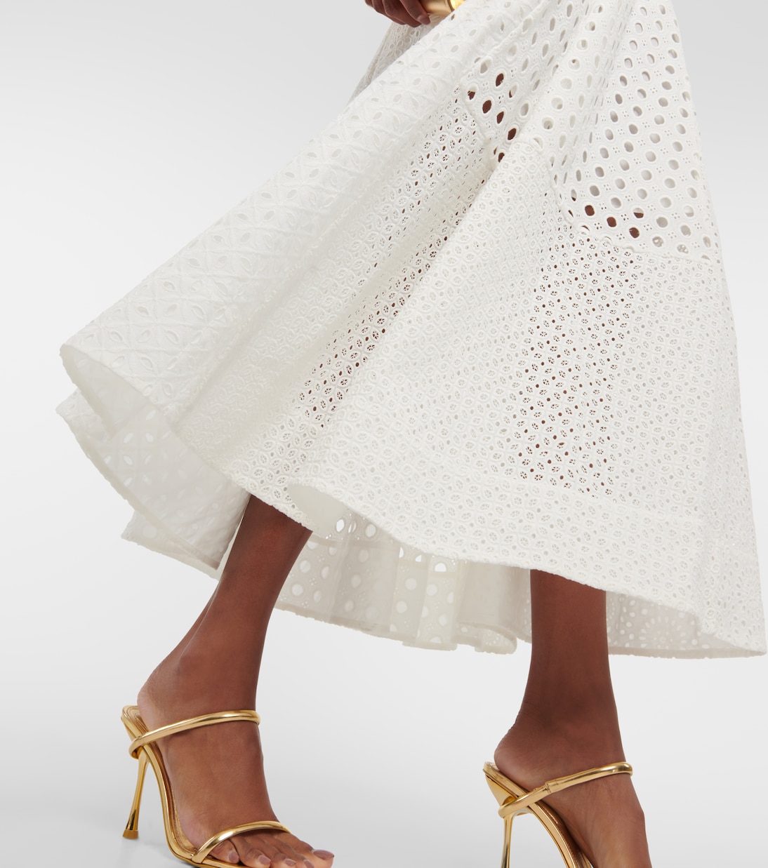 Abito midi Anglaise in cotone | Zimmermann