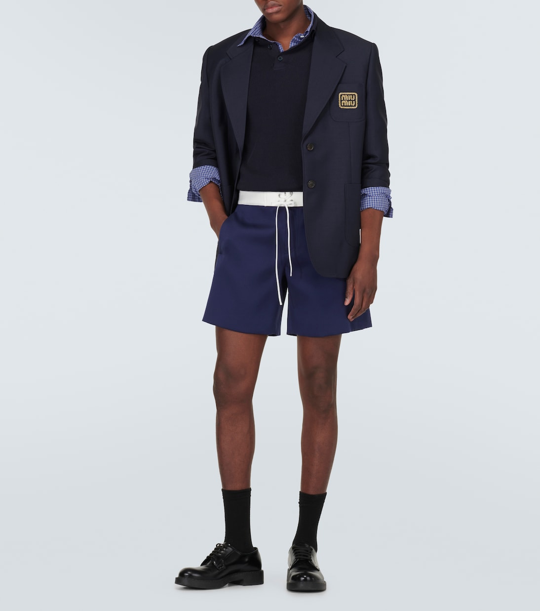 Bermuda-Shorts aus Satin | Miu Miu