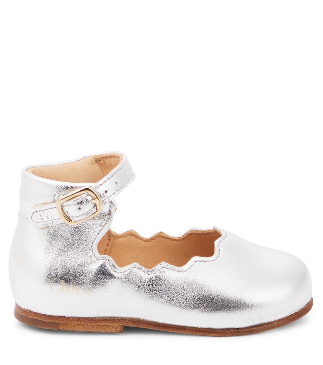 Baby leather ballet flats | Chloé Kids