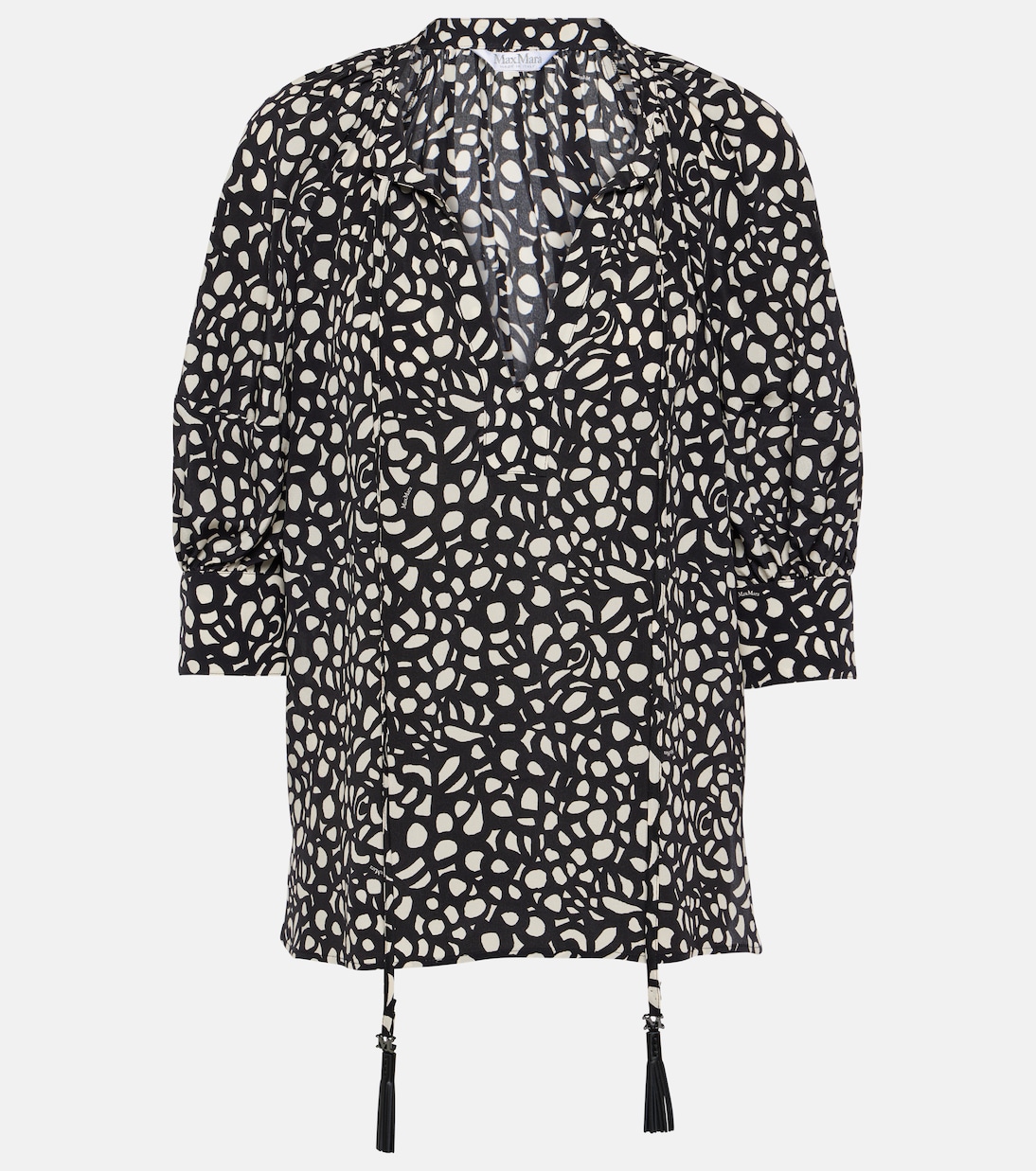 Blusa Emy in twill di seta con stampa | Max Mara