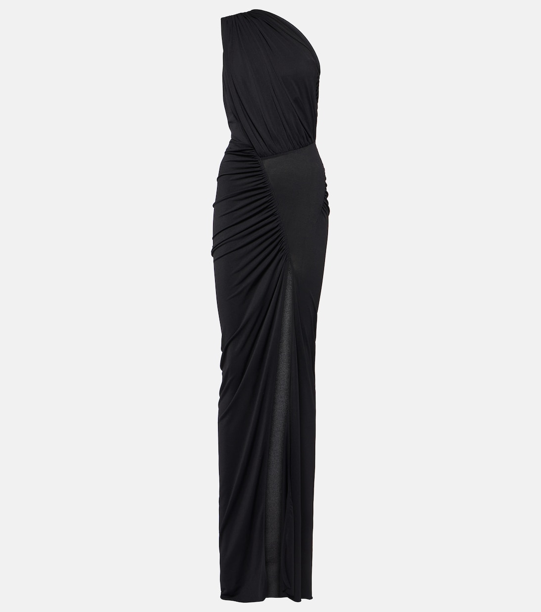 Hera one-shoulder metallic jersey gown | Rick Owens