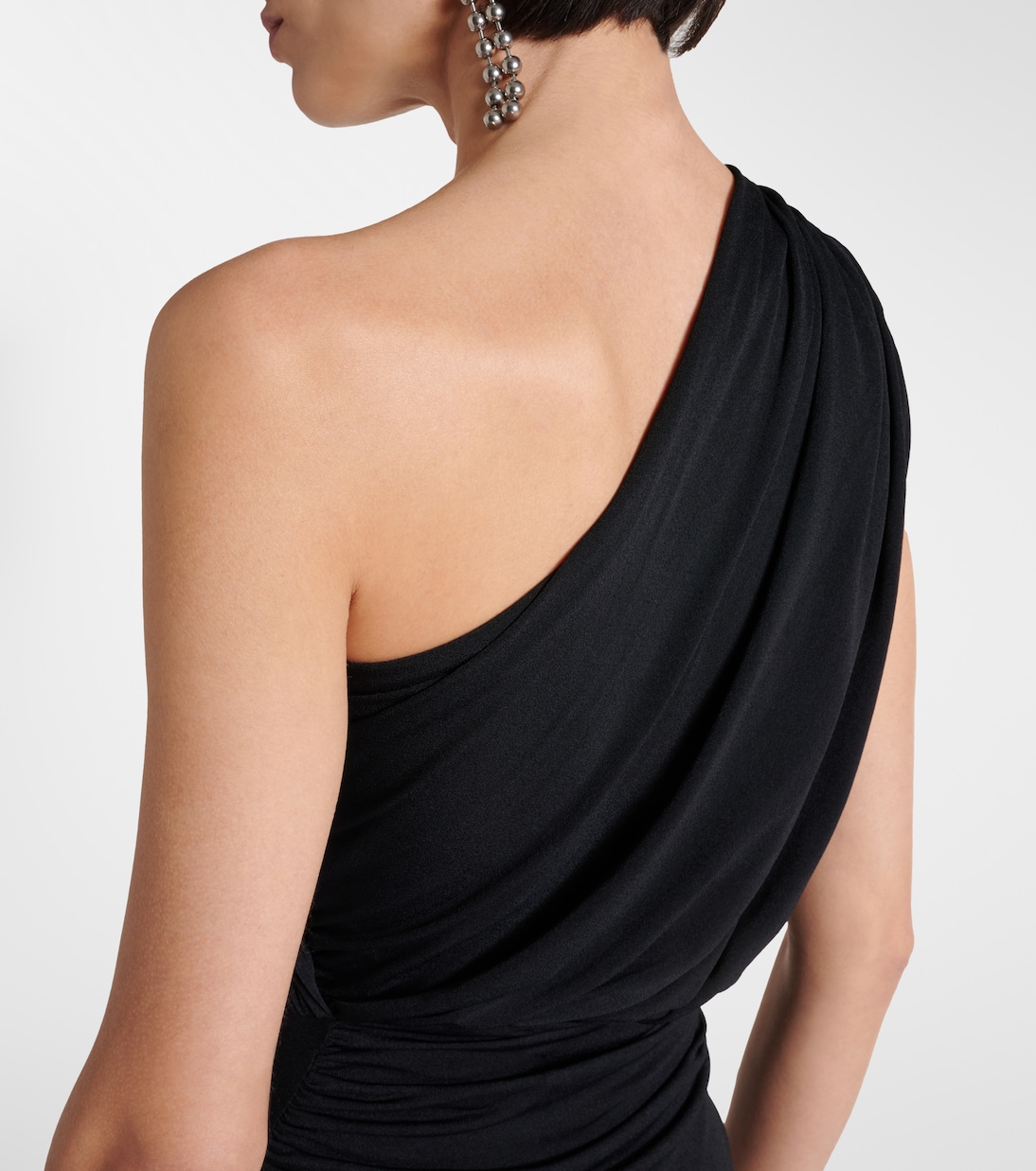 Hera one-shoulder metallic jersey gown | Rick Owens