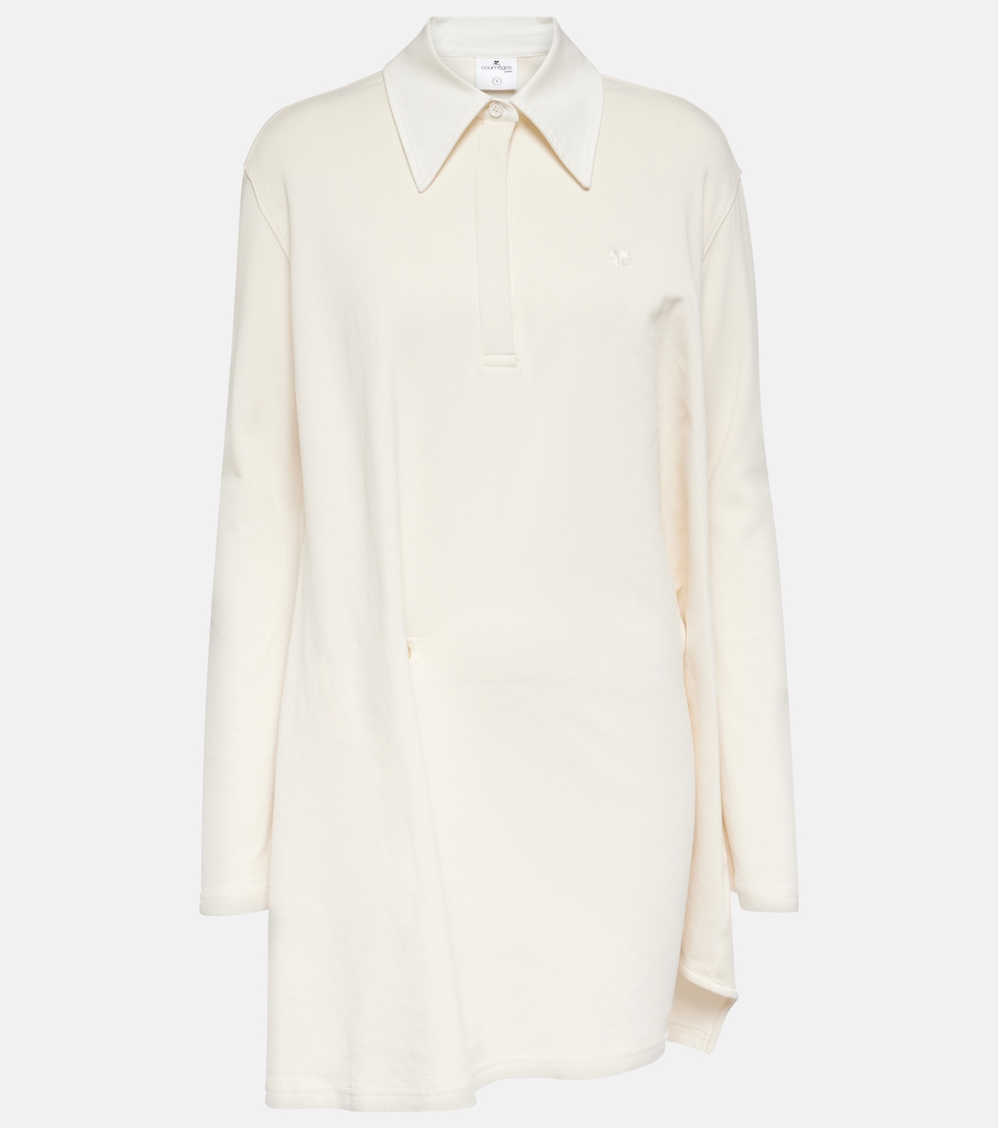 Miniabito in piqué di misto cotone | Courrèges