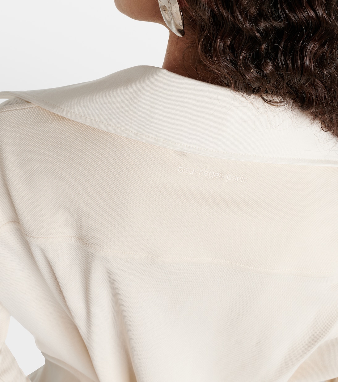 Miniabito in piqué di misto cotone | Courrèges