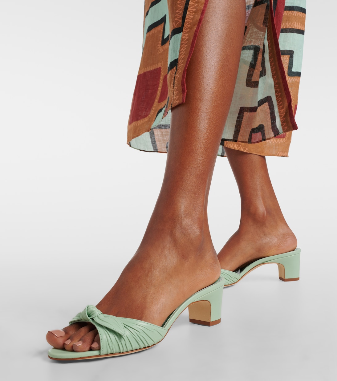 Sandali Lolloso 50 in pelle | Manolo Blahnik