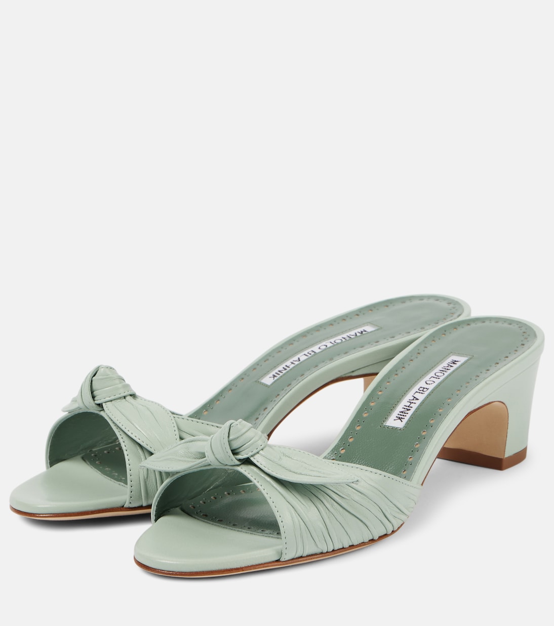 Sandali Lolloso 50 in pelle | Manolo Blahnik