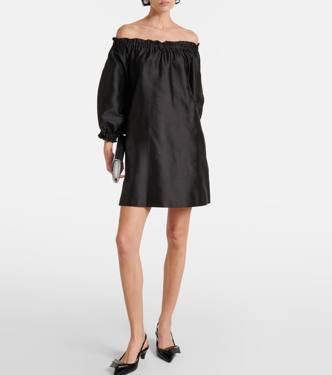 Minikleid Lepre aus Seide und Baumwolle | Max Mara