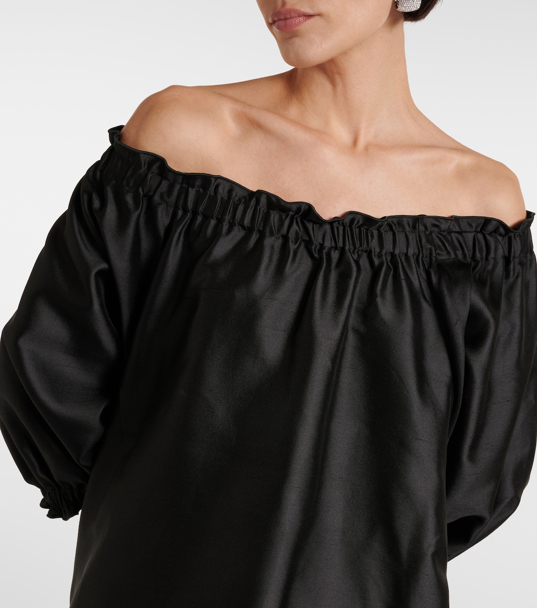 Minikleid Lepre aus Seide und Baumwolle | Max Mara