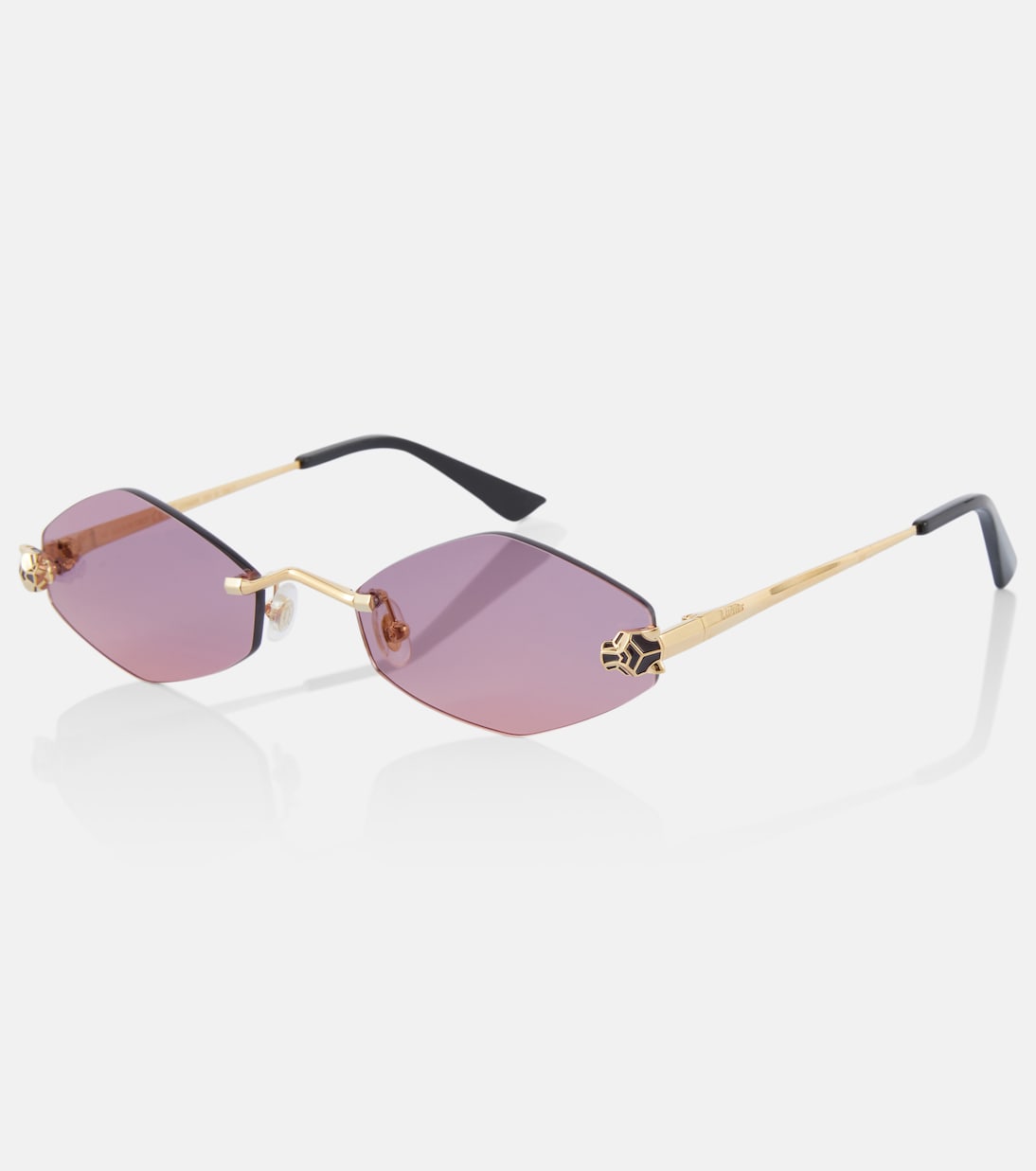 Occhiali da sole geometrici Panthère de Cartier: stile giovane e iconico