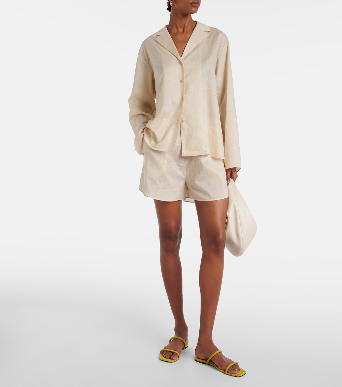 Shorts Monogram in misto cotone | Toteme