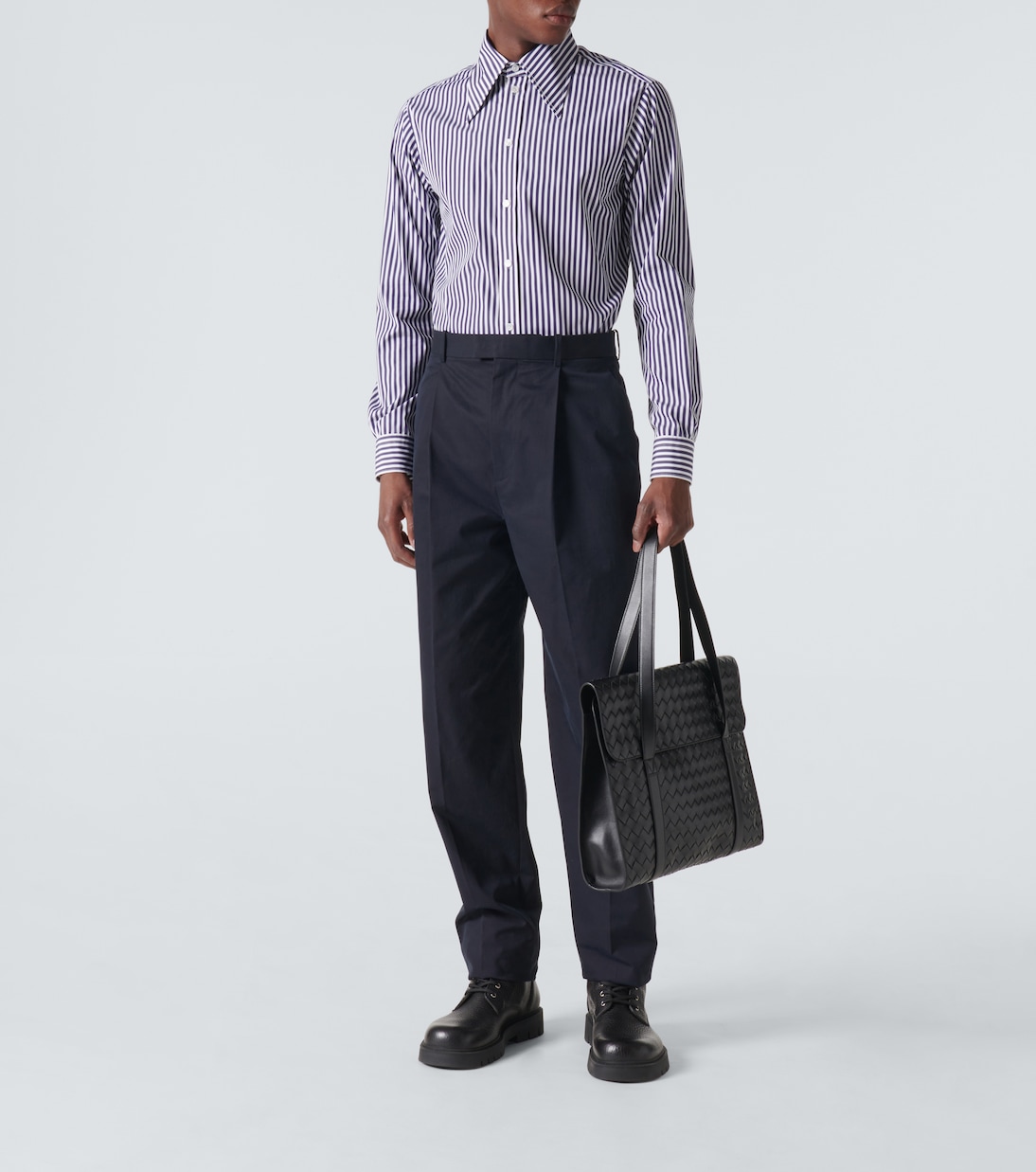 Chemise rayée en coton | Bottega Veneta