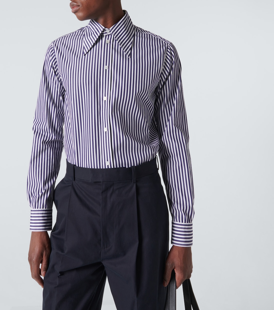 Chemise rayée en coton | Bottega Veneta
