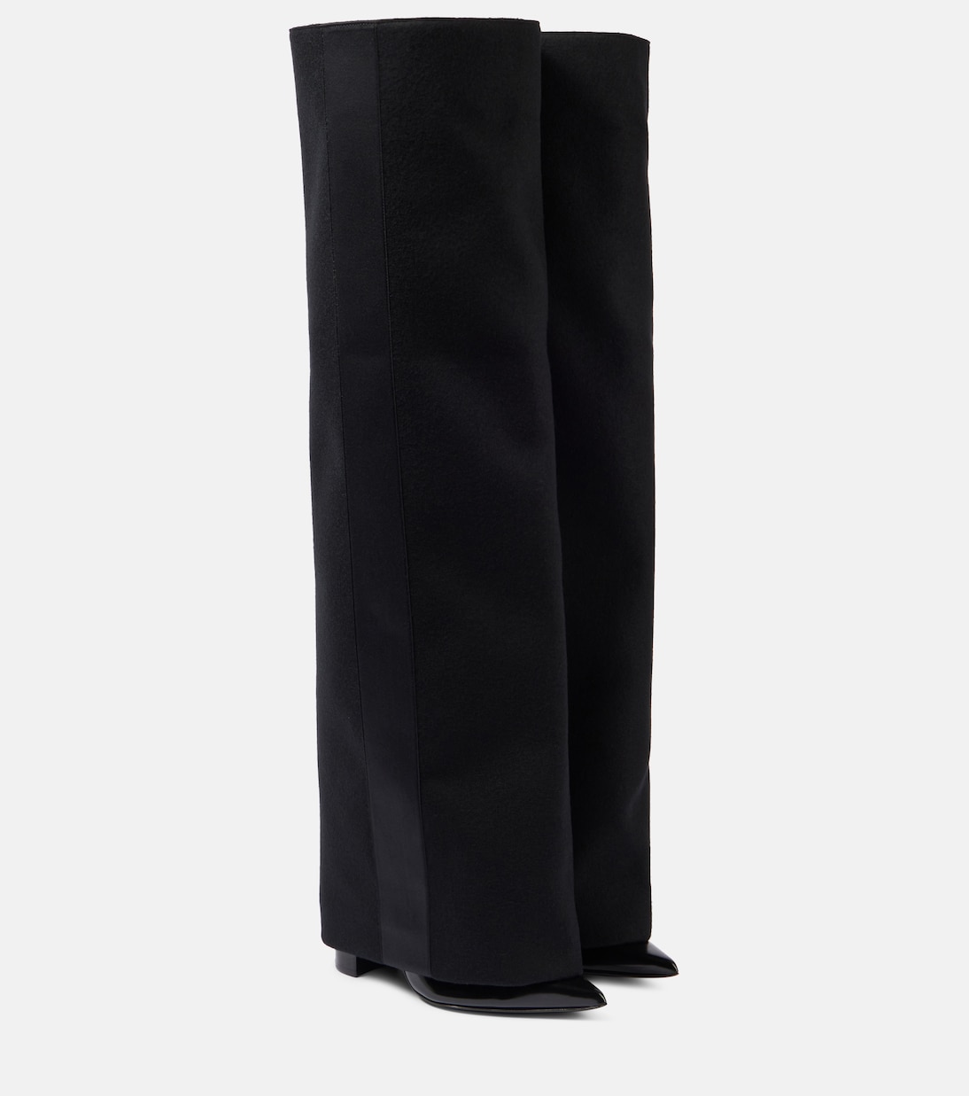 Botas altas con ribete de piel | Sacai