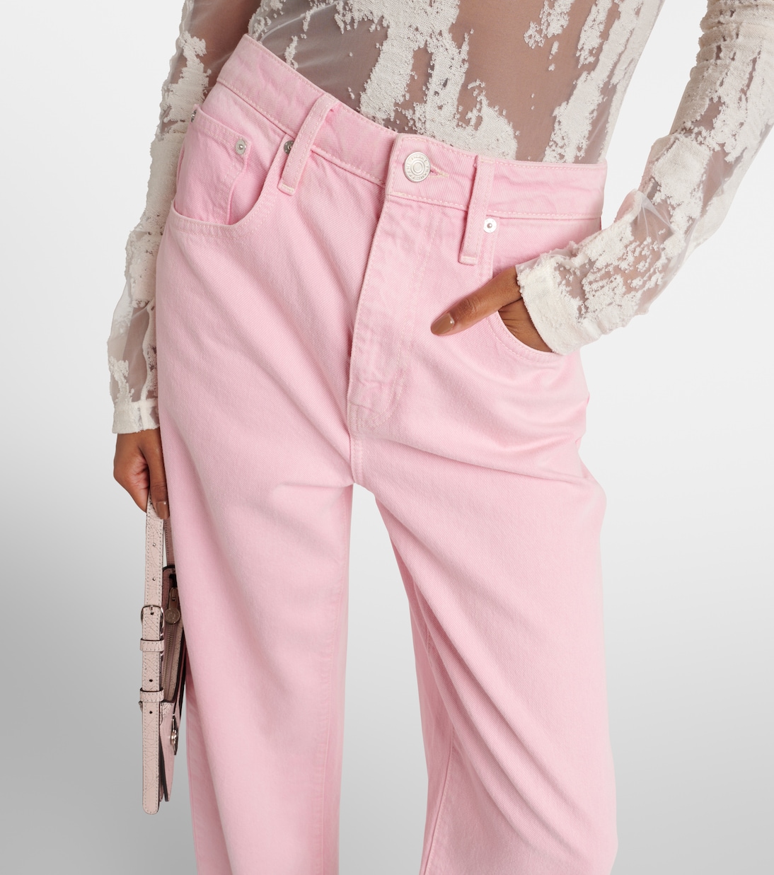 Jeans a gamba larga e vita alta | Frame