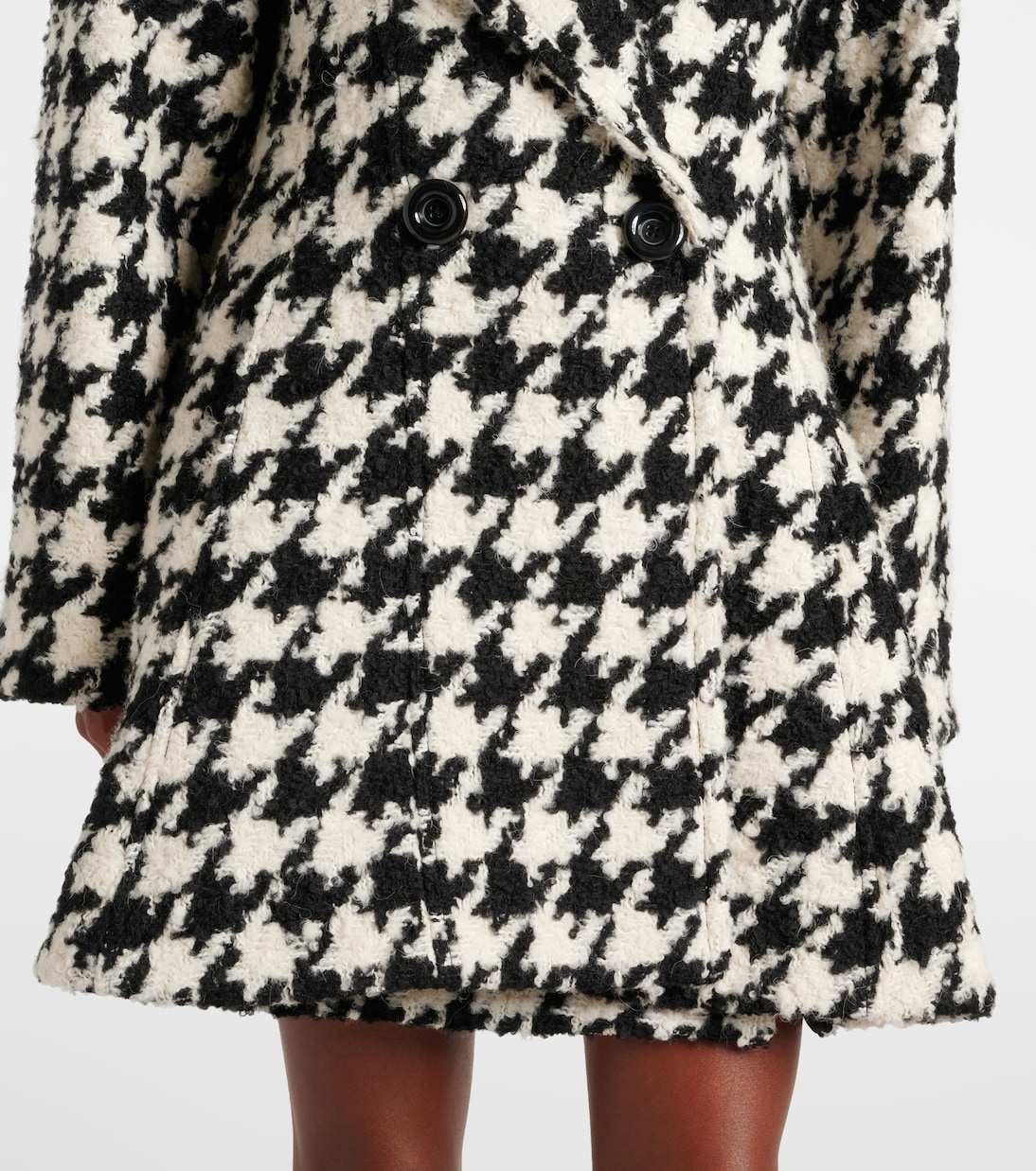 Manteau croisé à motif pied-de-poule | Nina Ricci
