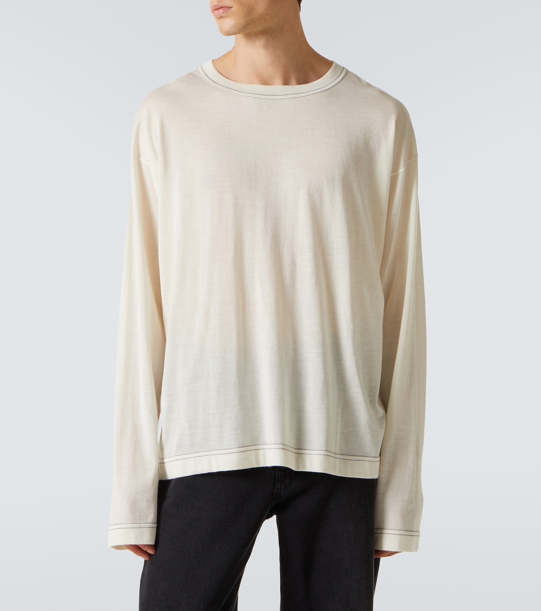 Longsleeve Angelo aus Kaschmir und Seide | The Row
