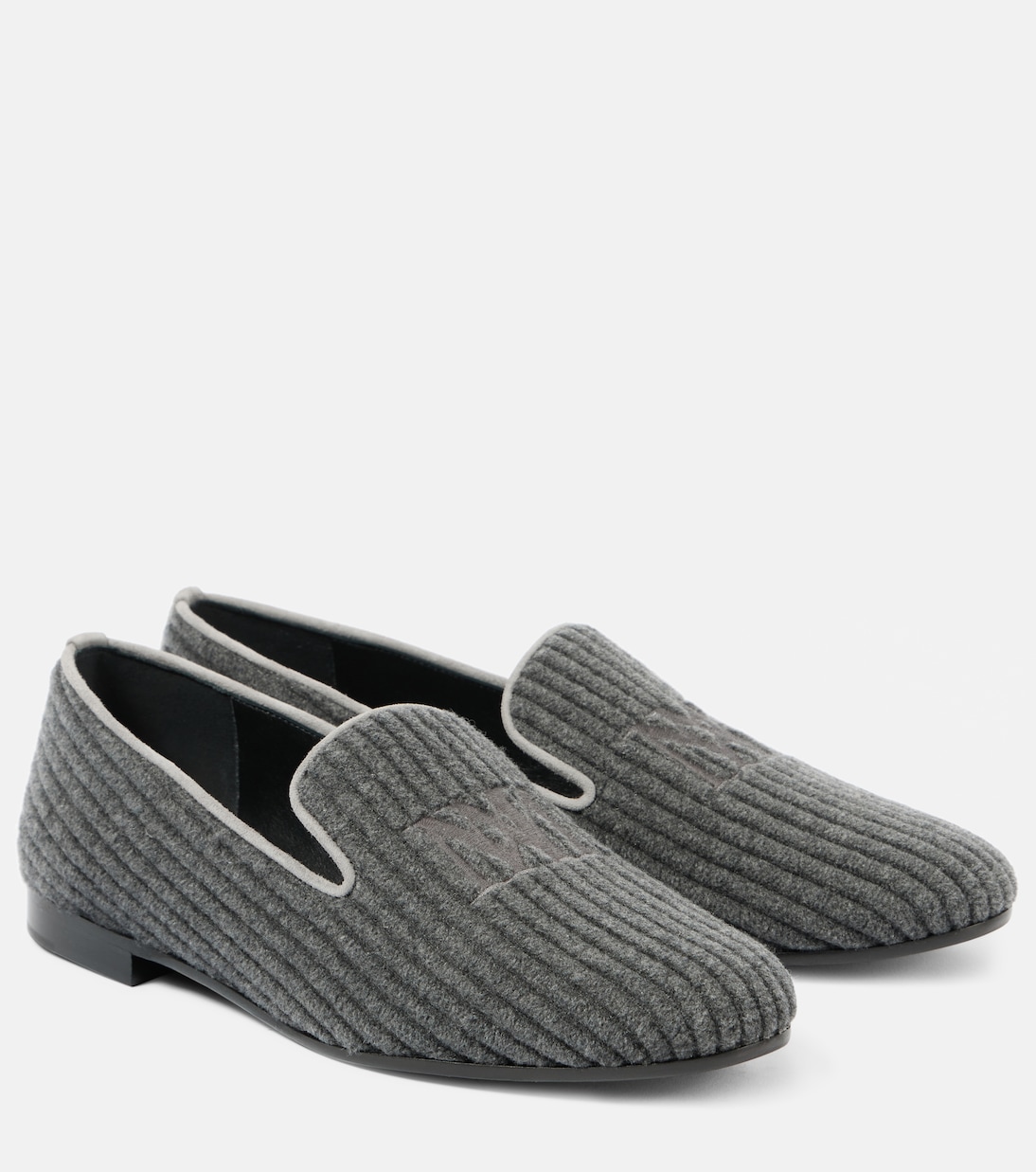 Mocassini in velluto a coste con logo | Max Mara