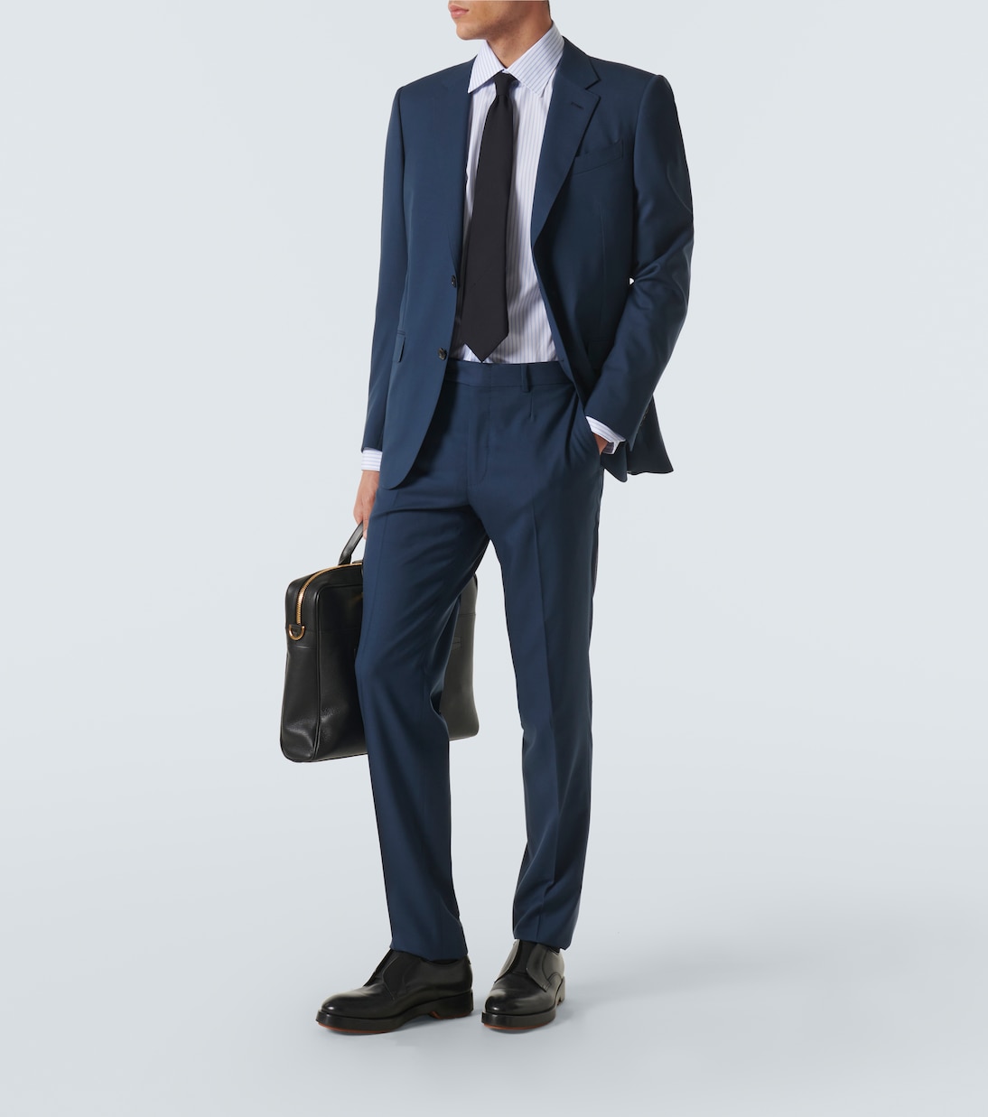 Chemise Oxford rayée en coton | Zegna