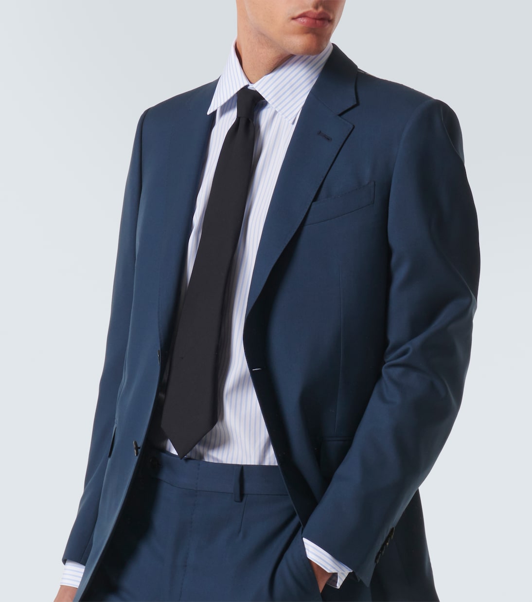 Chemise Oxford rayée en coton | Zegna