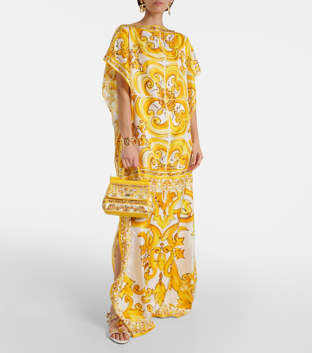 Majolica silk kaftan | Dolce&Gabbana