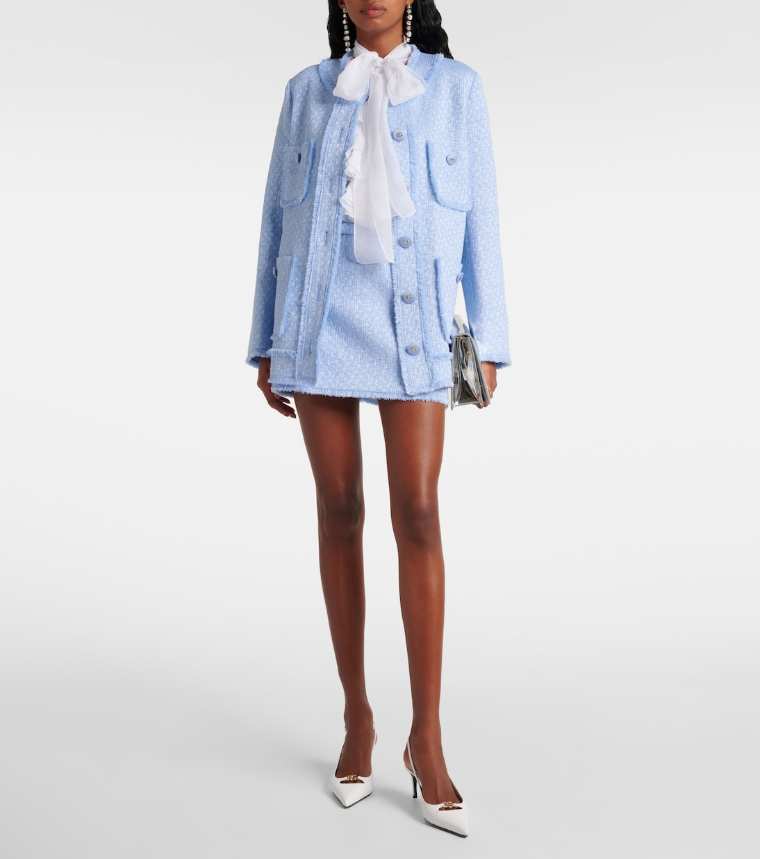 Minigonna in tweed di misto lana | Dolce&Gabbana