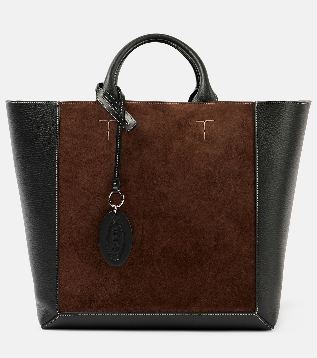 Shopper Double Up Medium aus Leder und Veloursleder | Tod's