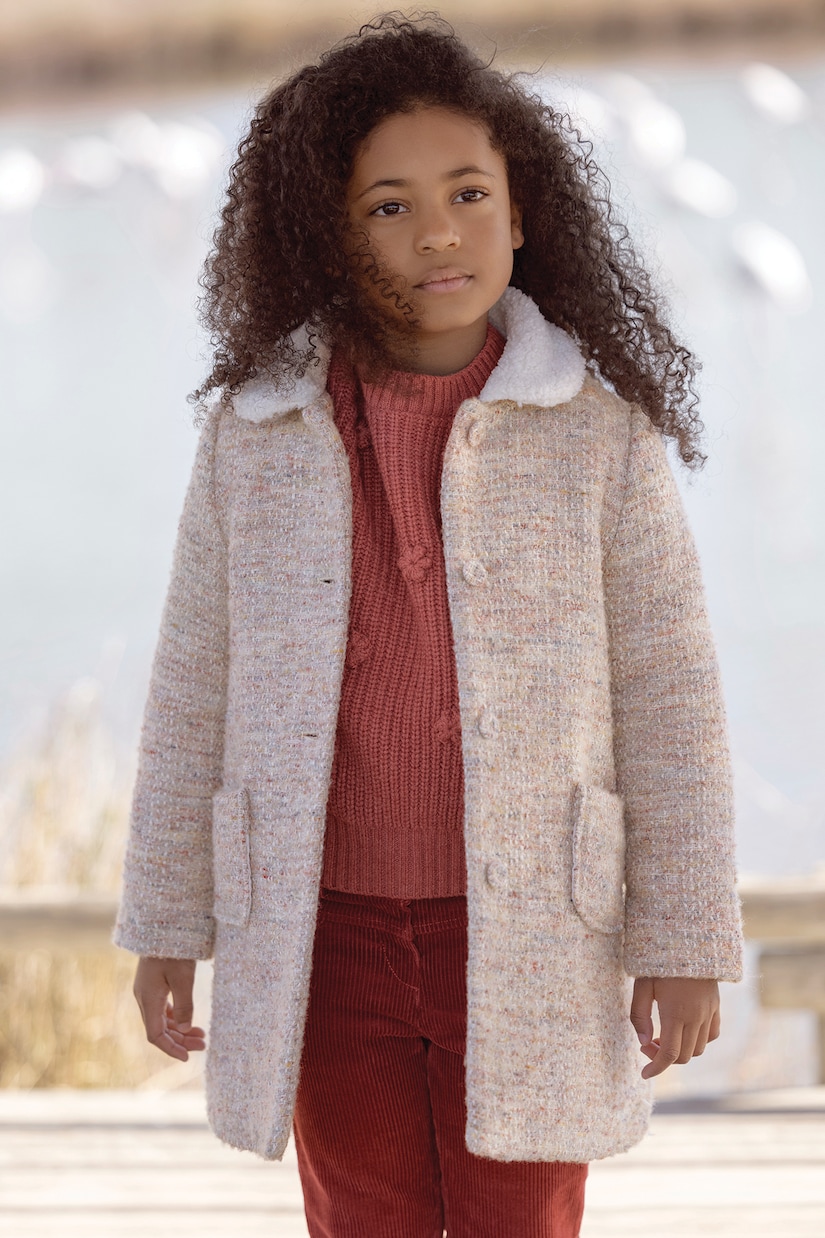 Boucle coat in beige Tartine Et Chocolat Mytheresa