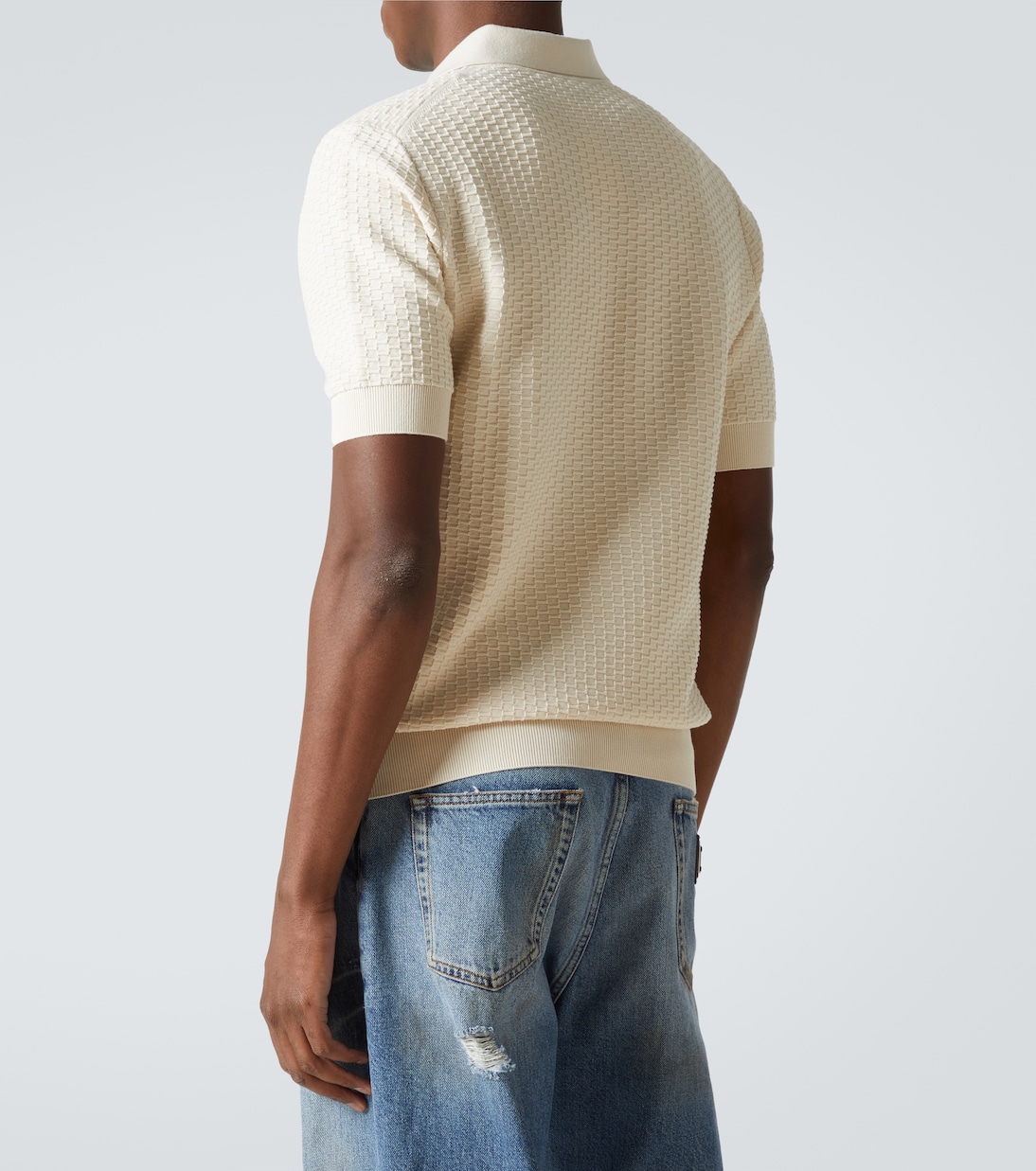 Polo DG in maglia di cotone | Dolce&Gabbana
