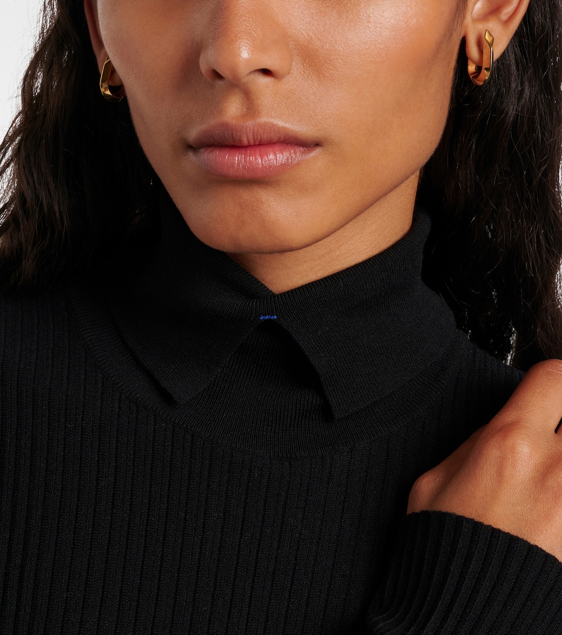Orecchini Hollow Spike in argento sterling bagnati in oro | Burberry