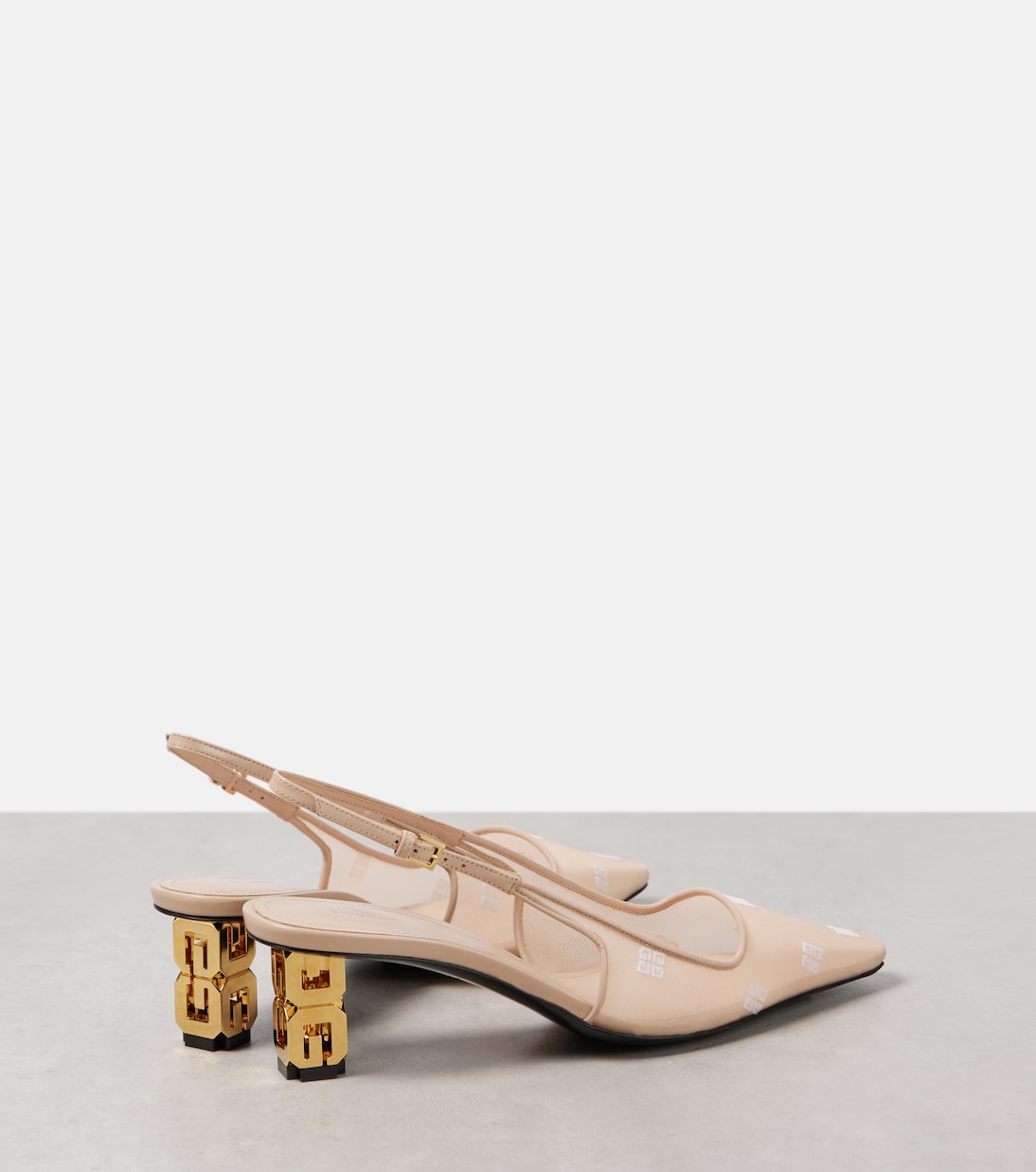 G Cube 4G mesh slingback pumps | Givenchy