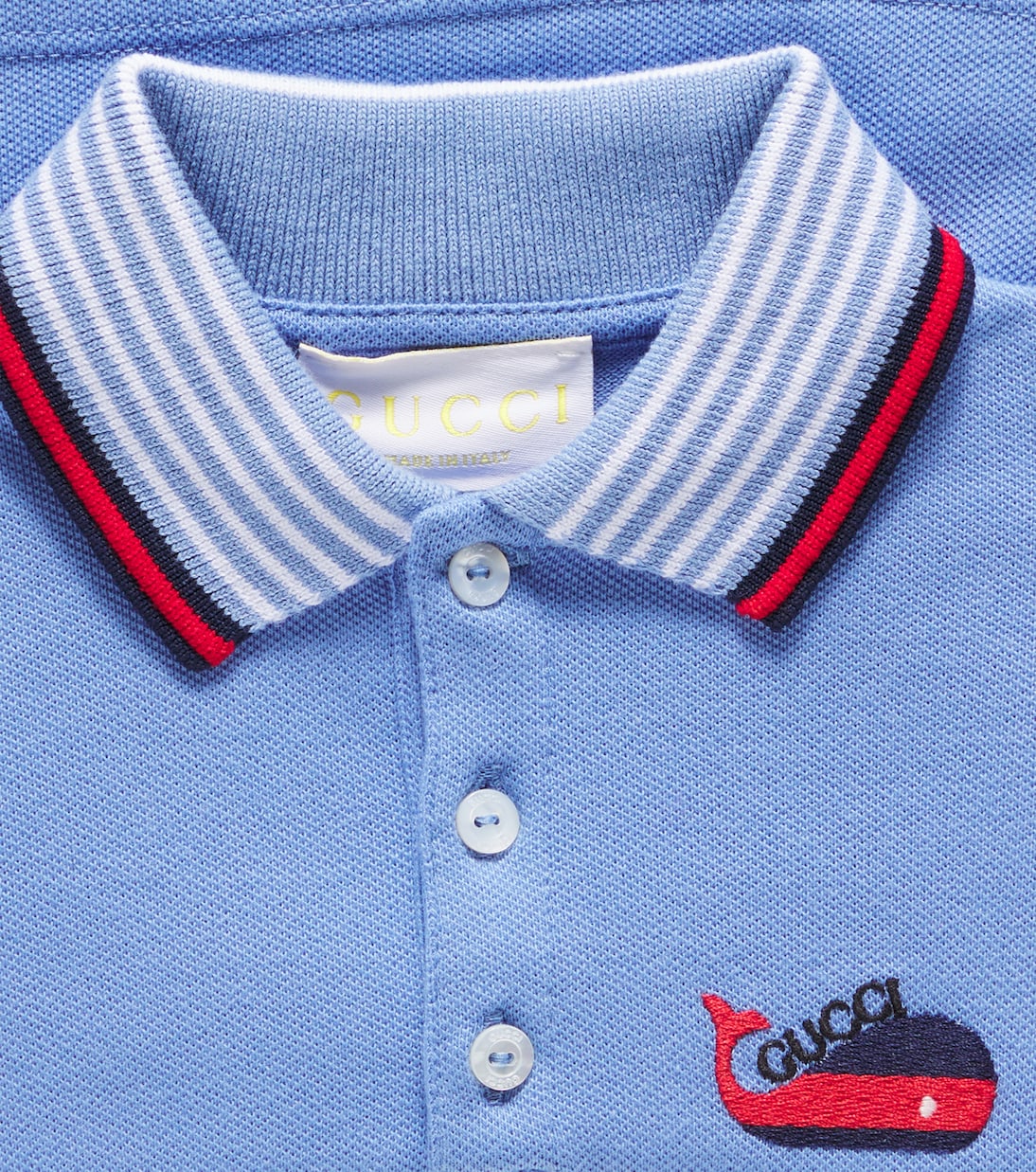 Bebé - polo de piqué en mezcla de algodón | Gucci Kids