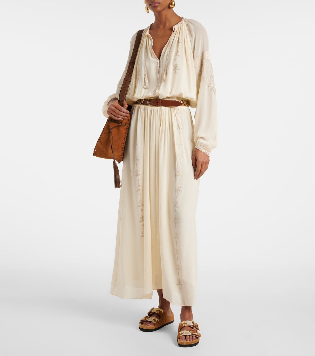 Mules Lelik en daim et cuir | Isabel Marant