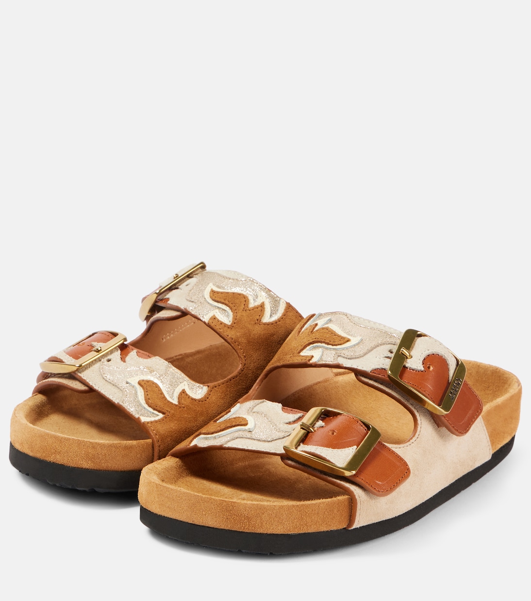 Mules Lelik en daim et cuir | Isabel Marant