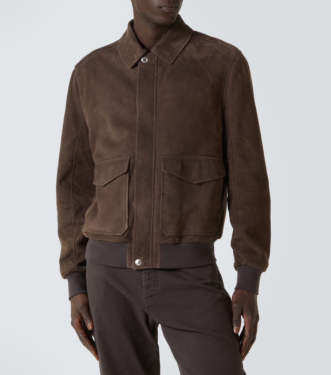 Bomber in suede | Brunello Cucinelli