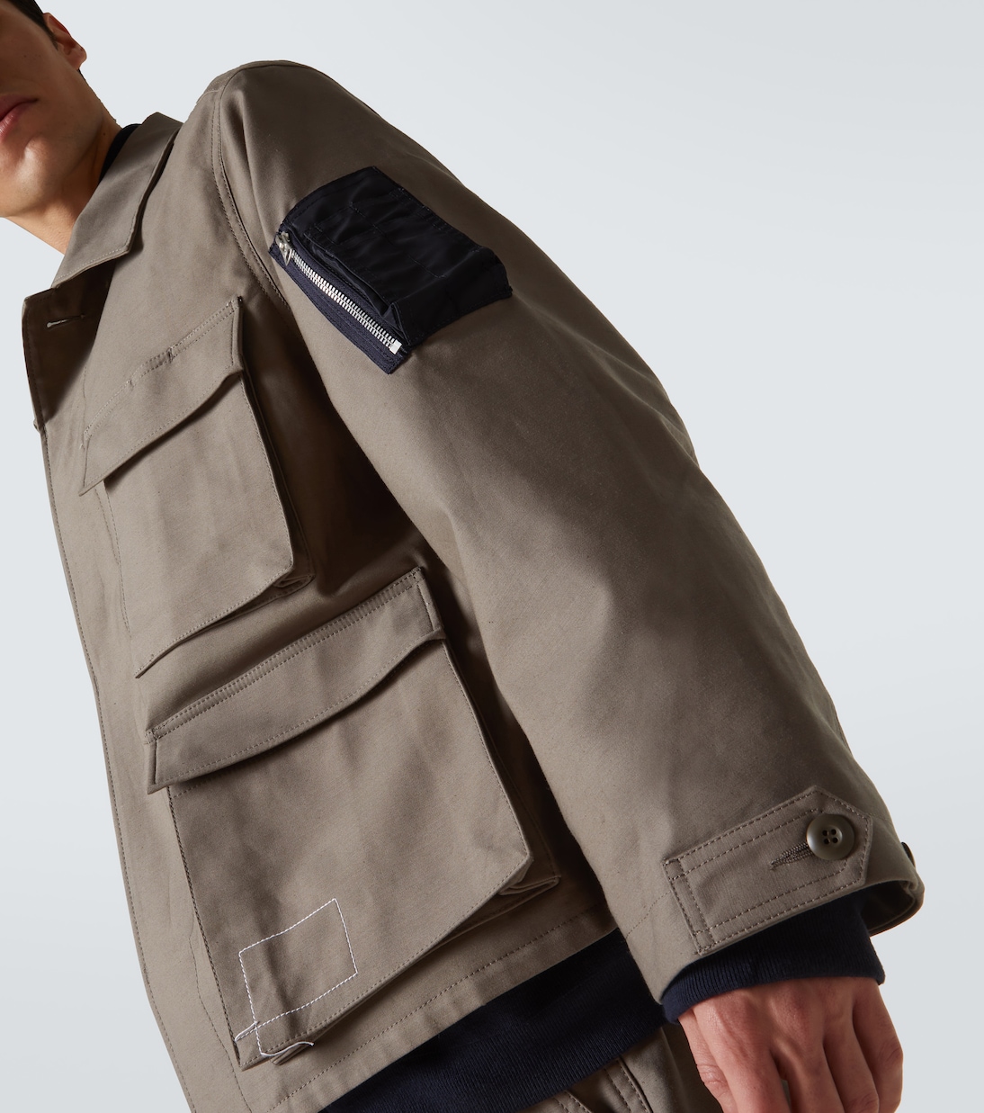 Layered cotton jacket | Sacai