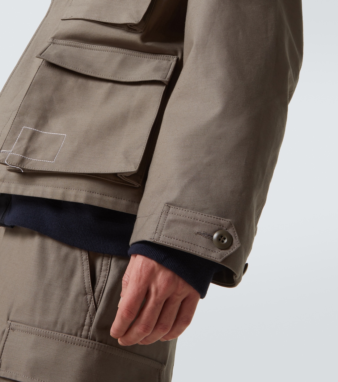 Layered cotton jacket | Sacai
