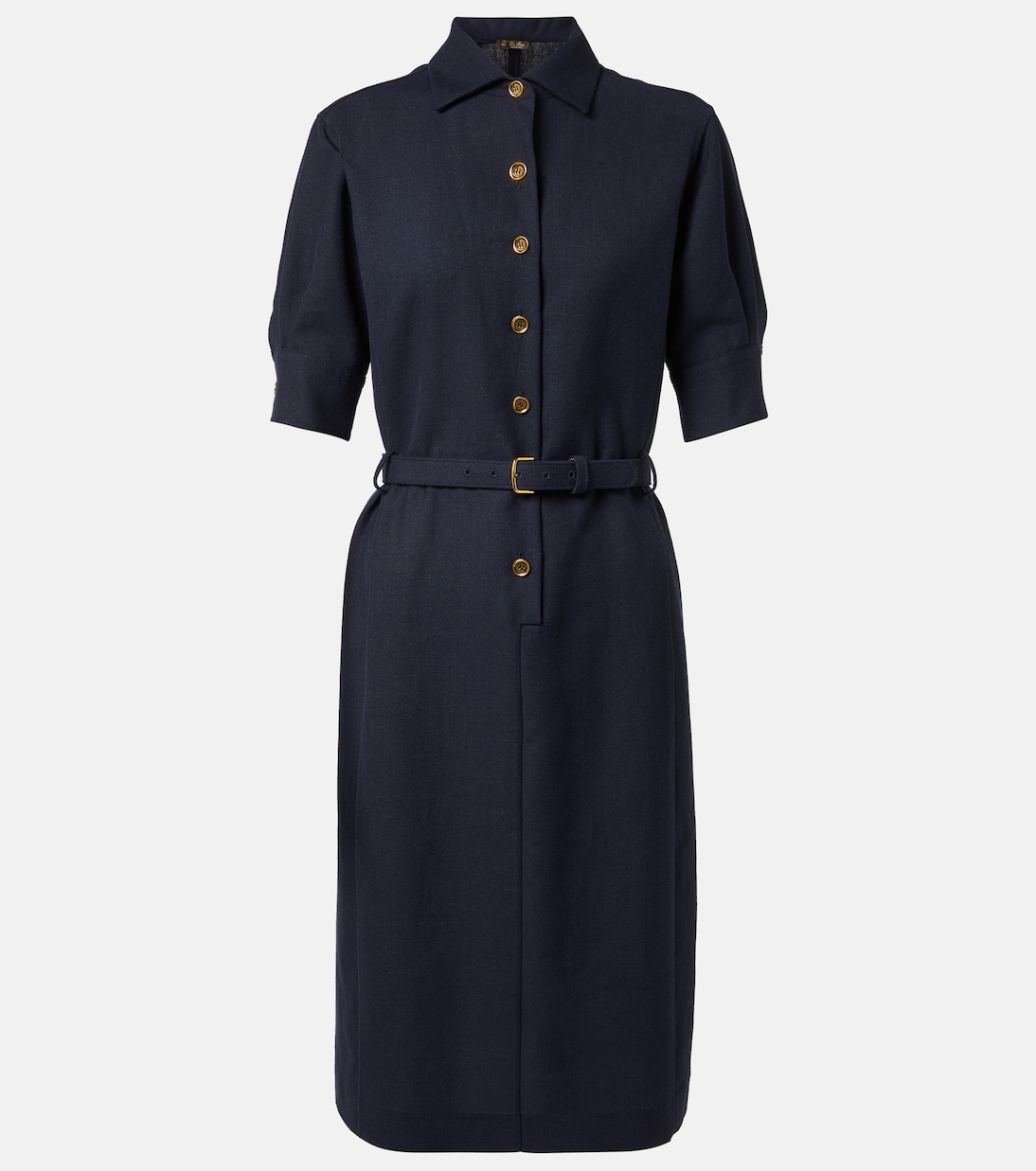 Linen and wool shirtdress | Loro Piana