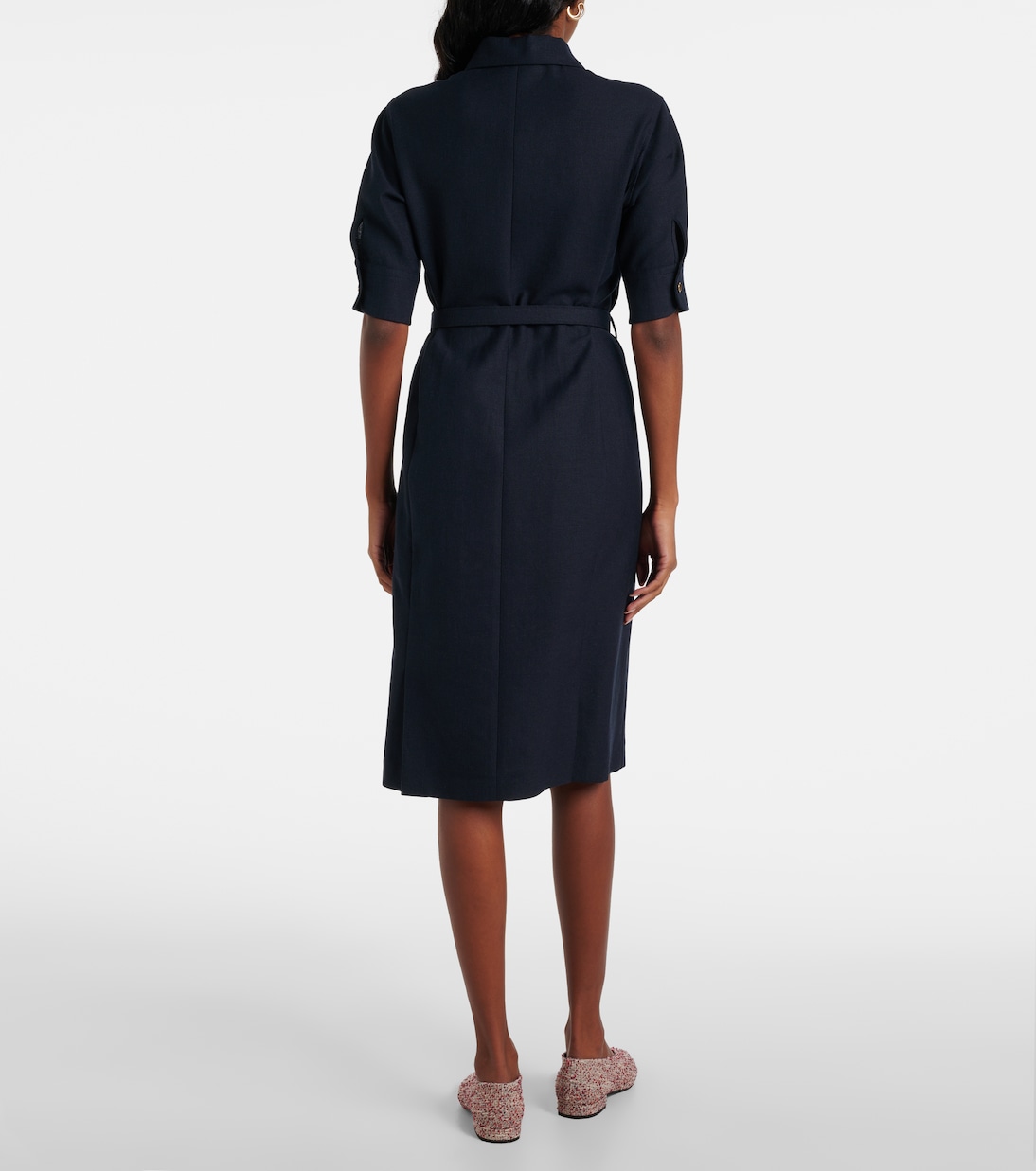 Linen and wool shirtdress | Loro Piana