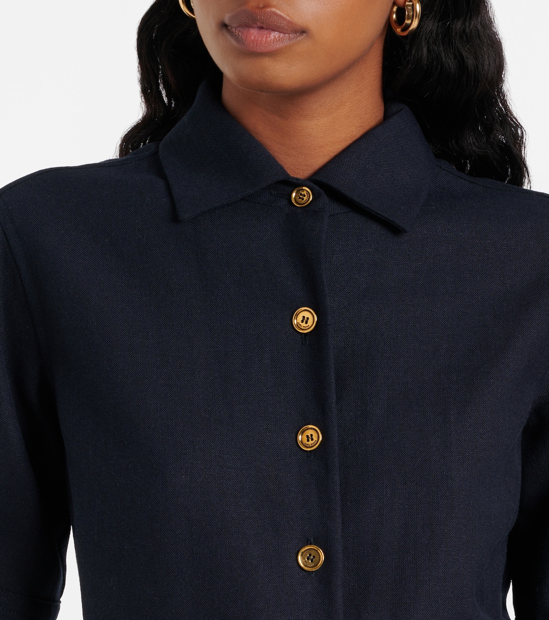 Linen and wool shirtdress | Loro Piana