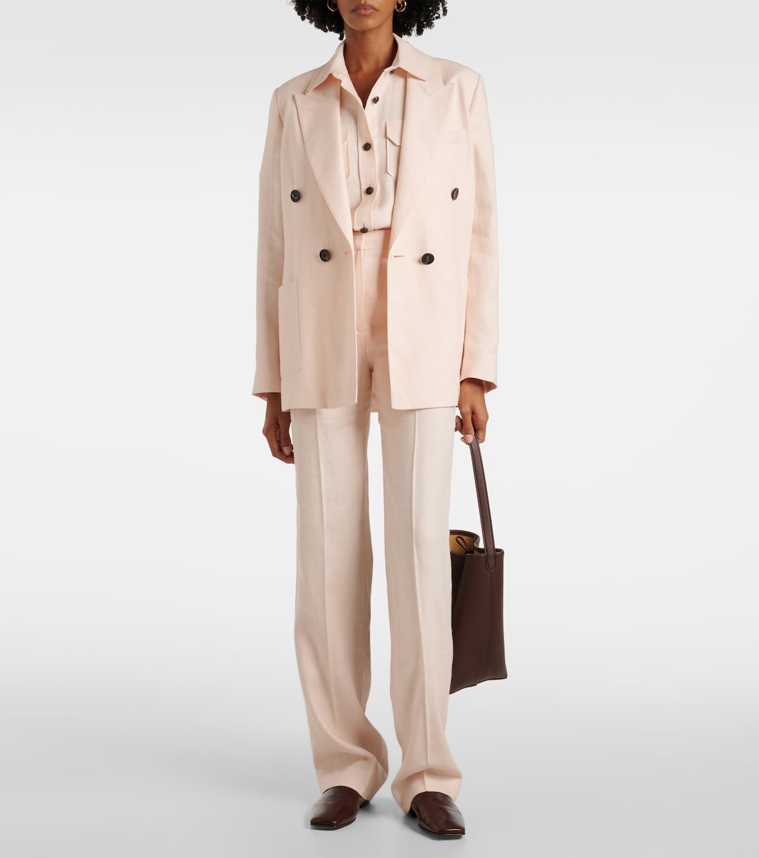 Blouse Annalisa en lin et laine | Loro Piana
