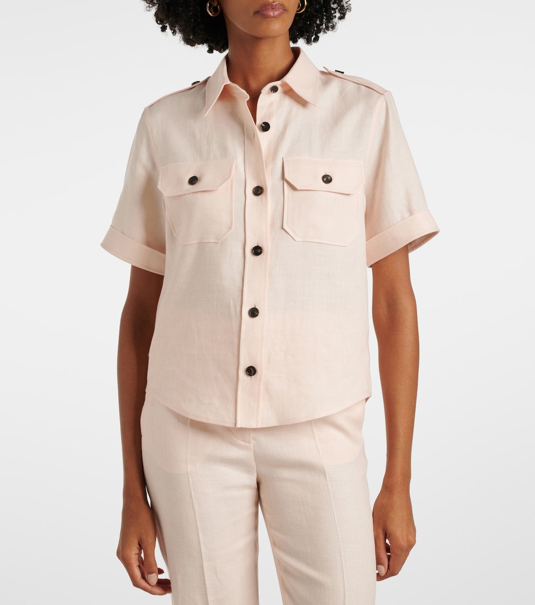 Blouse Annalisa en lin et laine | Loro Piana