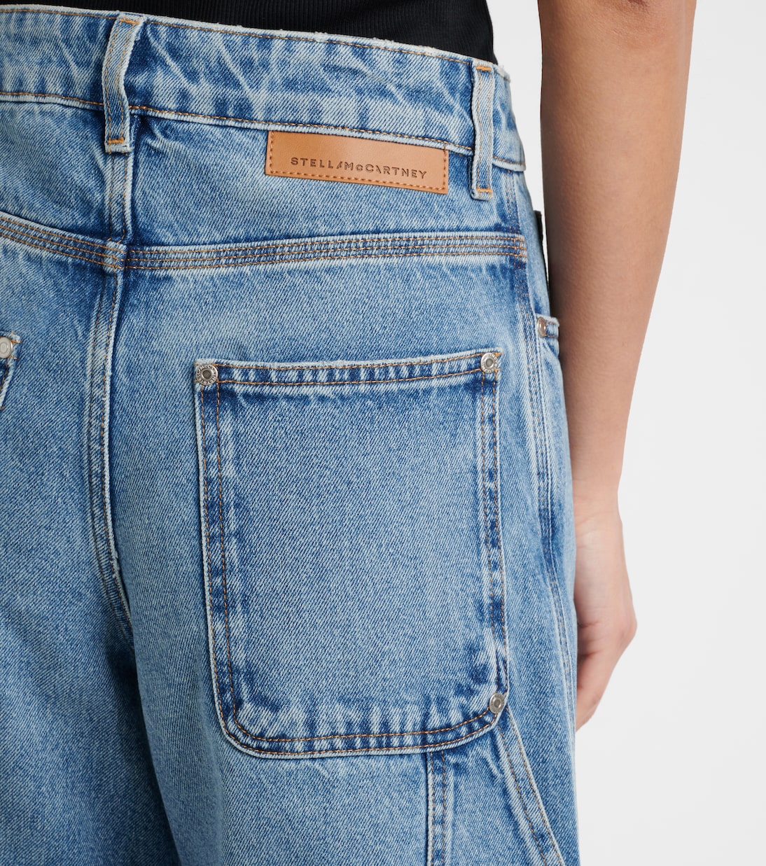 Jeans a gamba larga e vita media | Stella McCartney