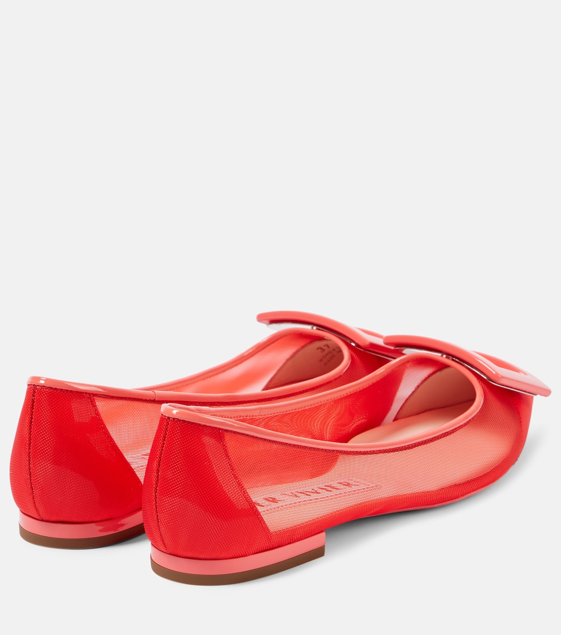 Gommettine leather-trimmed ballet flats | Roger Vivier
